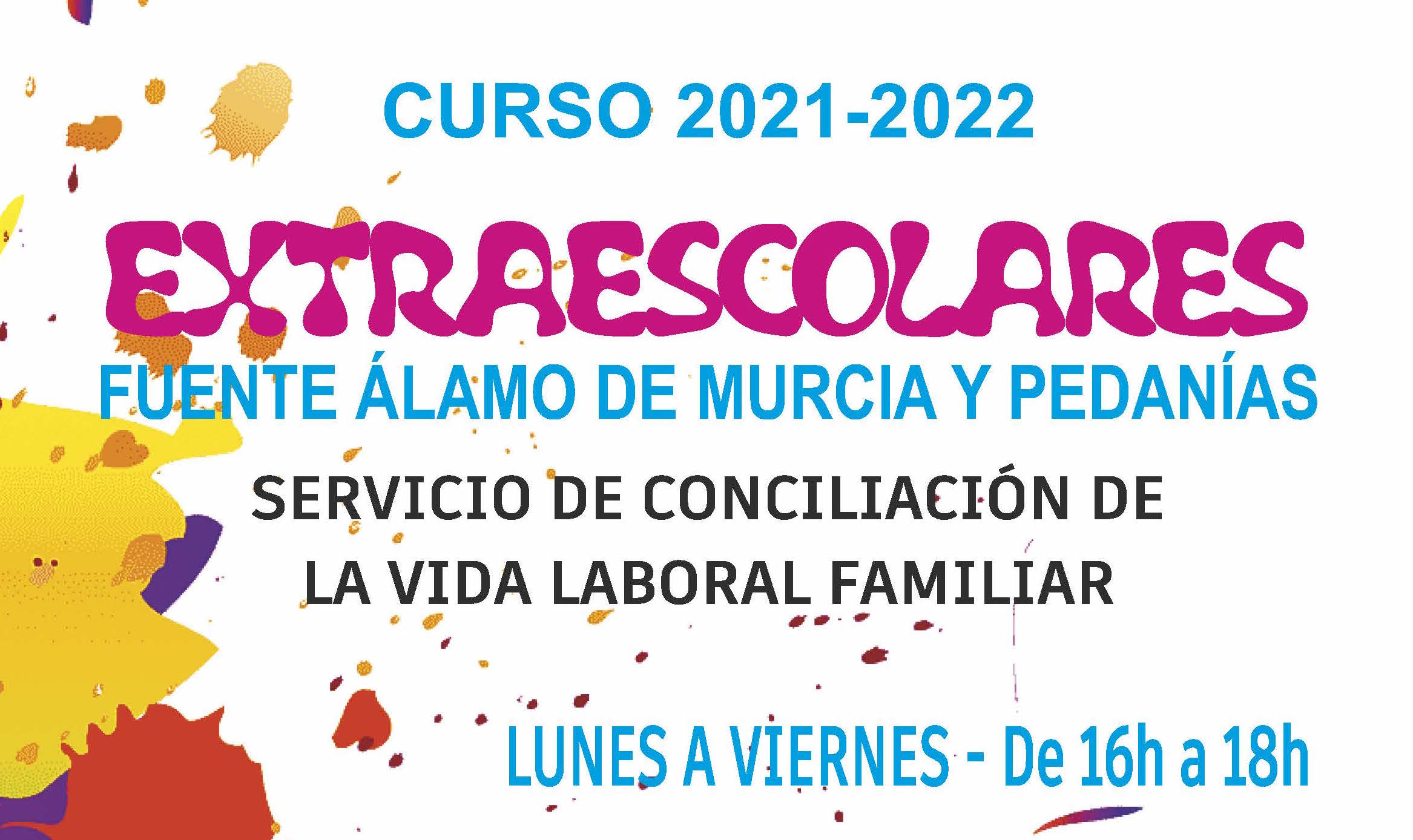 ACTIVIDADES EXTRAESCOLARES 2021-2022 FUENTE ÁLAMO Y PEDANÍAS