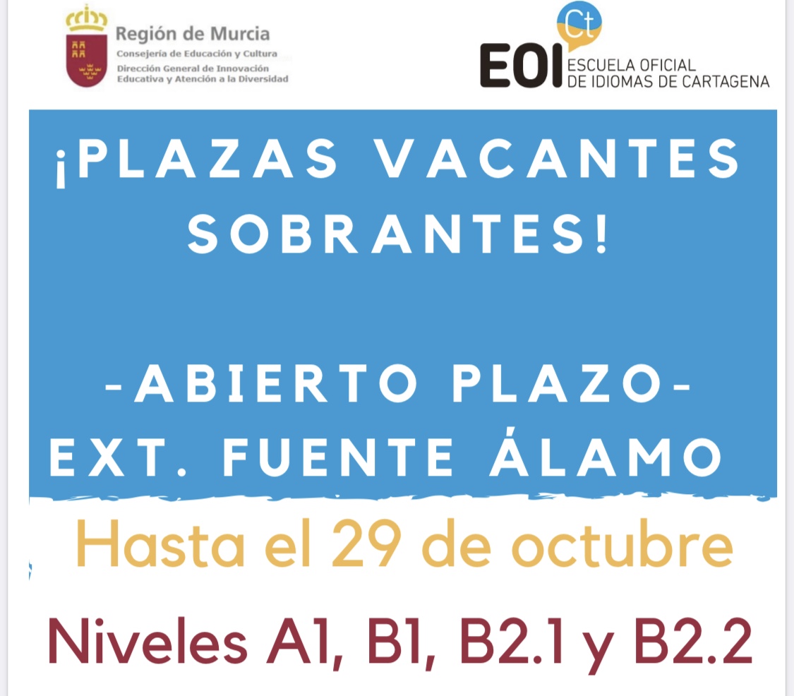PLAZAS VACANTES SOBRANTES EN EOI