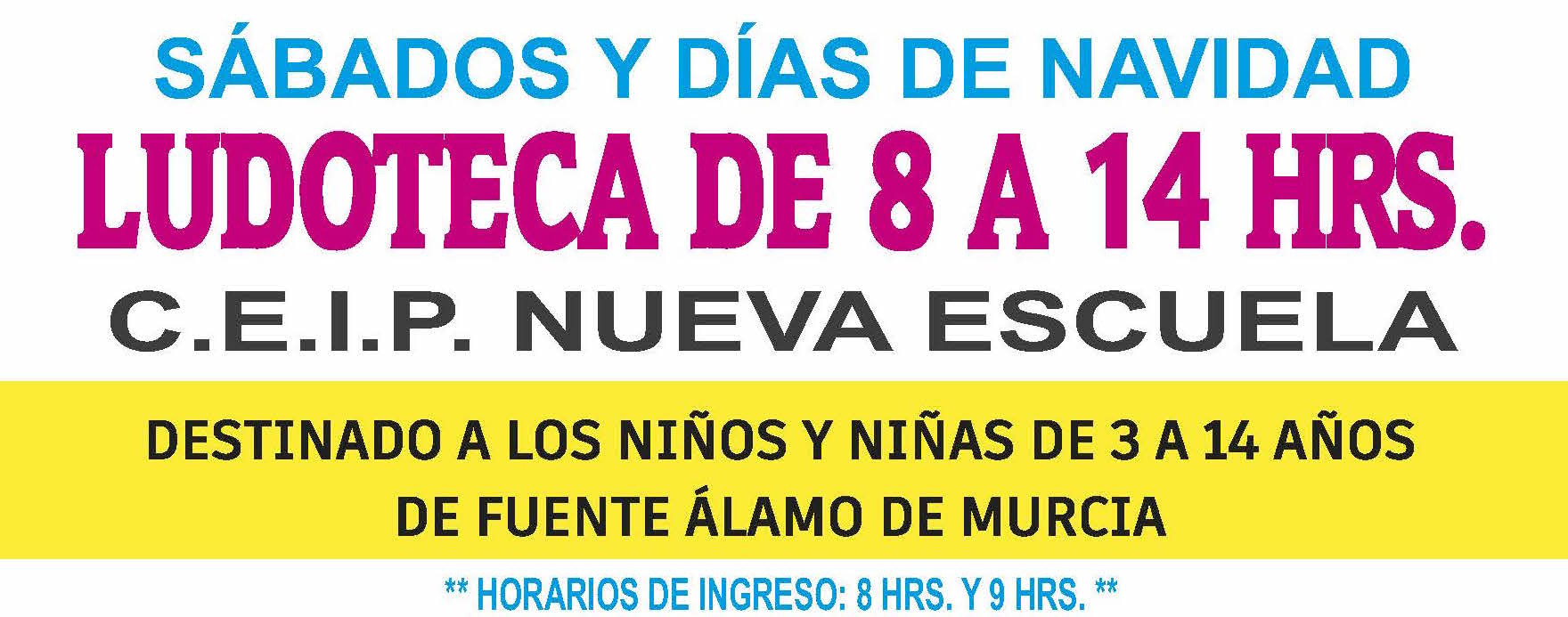 FORMULARIO DE INSCRIPCIÓN PARA LUDOTECA