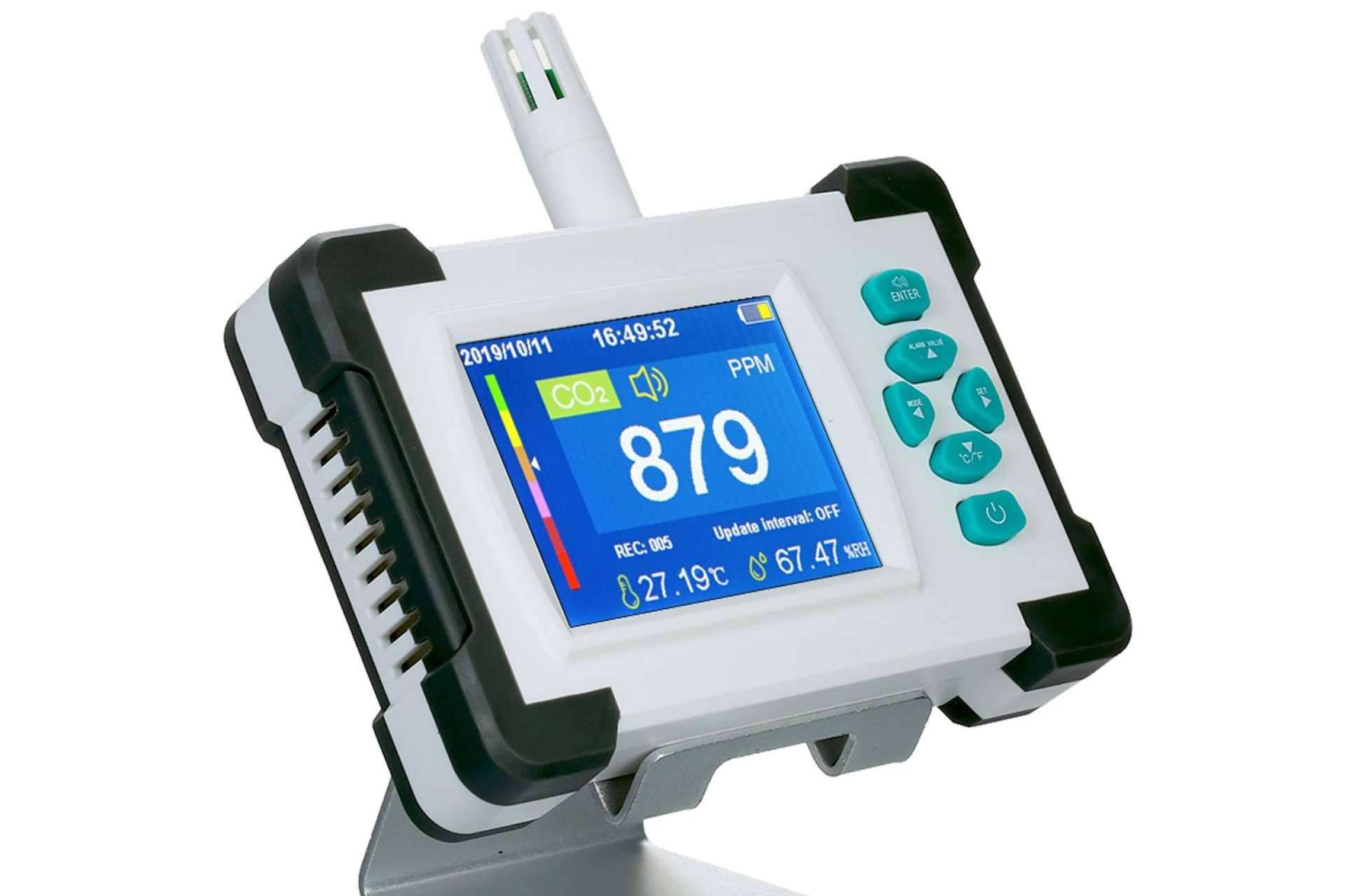La utilidad del medidor detector de CO2 DIOXCARE de Protect Soiart Distribución