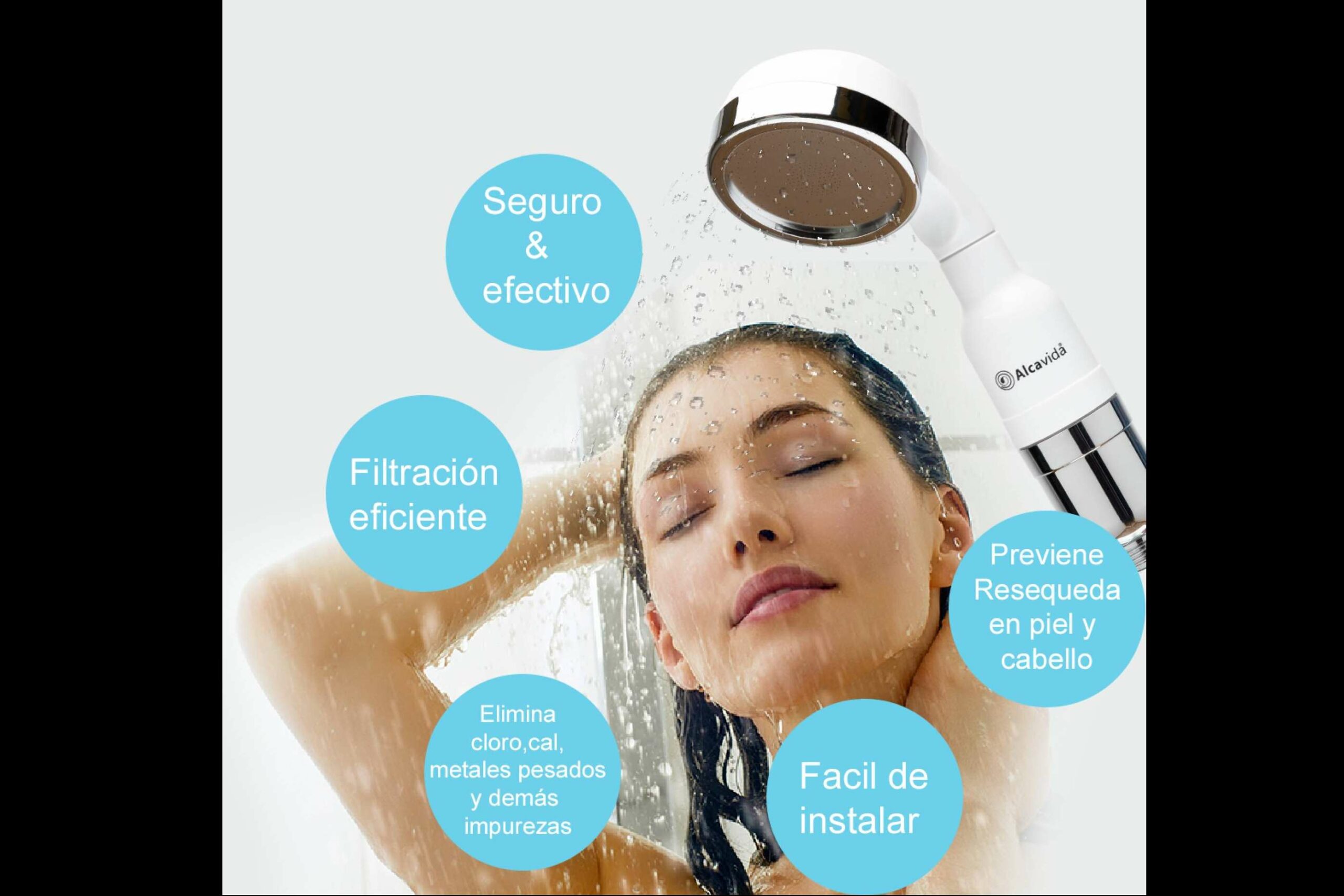 Los filtros de ducha terapéuticos de Alcavida