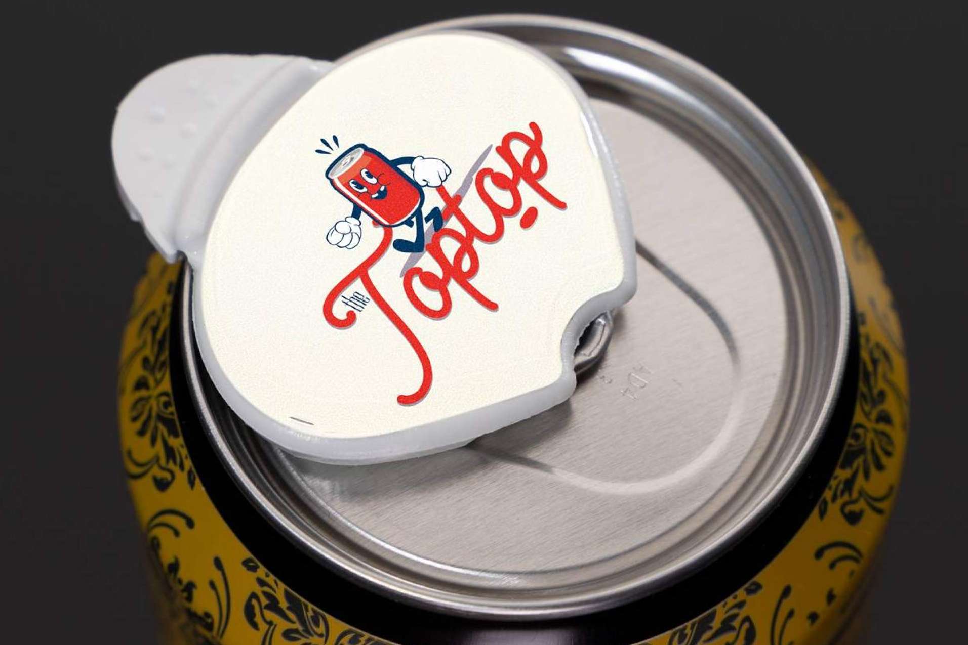 Una ingeniosa tapa para latas de bebida que permite mantener el gas durante días, The Top·Top