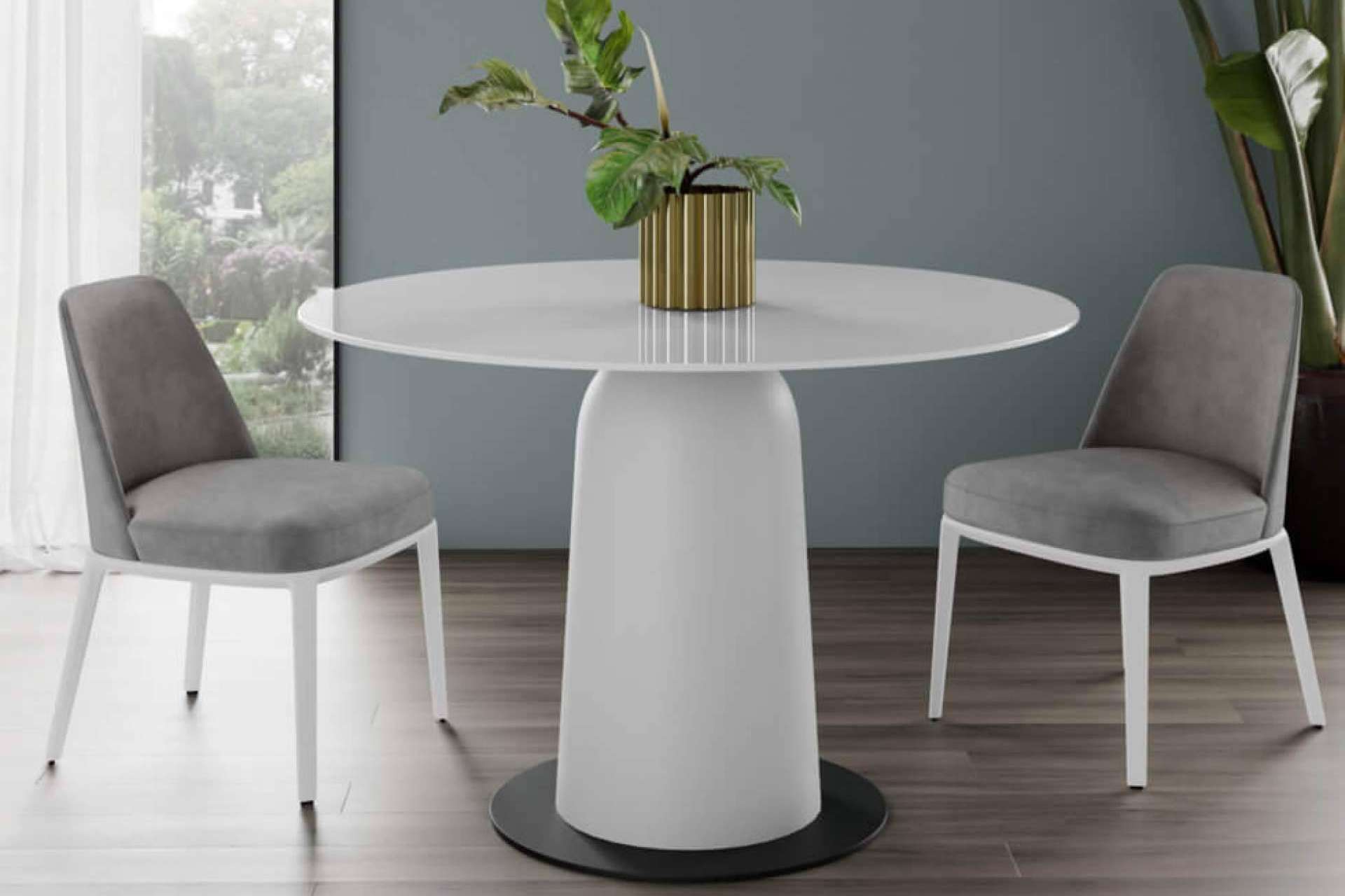 Home and Relax y sus mesas redondas con tapa de cristal para comedores modernos y acogedores