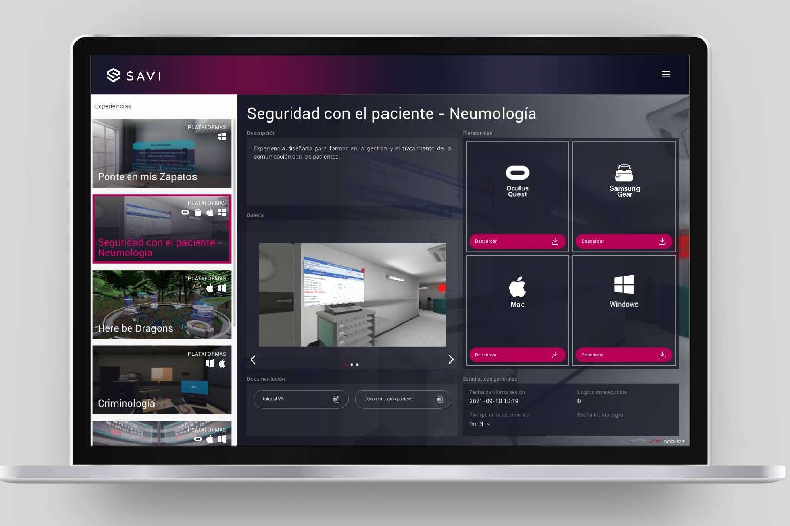 La formación en realidad virtual con Innovae
