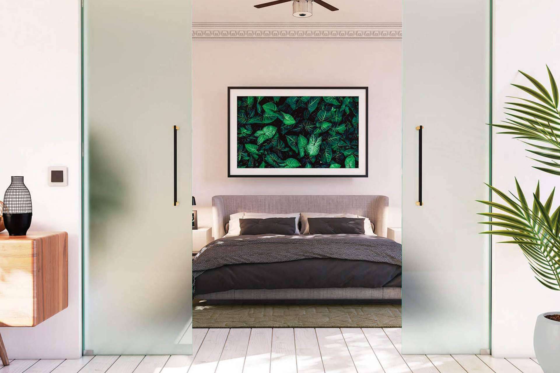 El vidrio inteligente de Duriglass, el Smart Glass On-Off