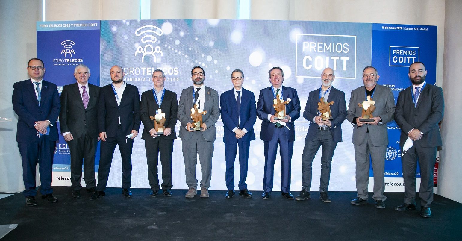 Junta de Extremadura, RTVE, AAT Consultoría de Proyectos, y los ingenieros David Sánchez y Javier Colás, Premios COITT a la Excelencia 2022