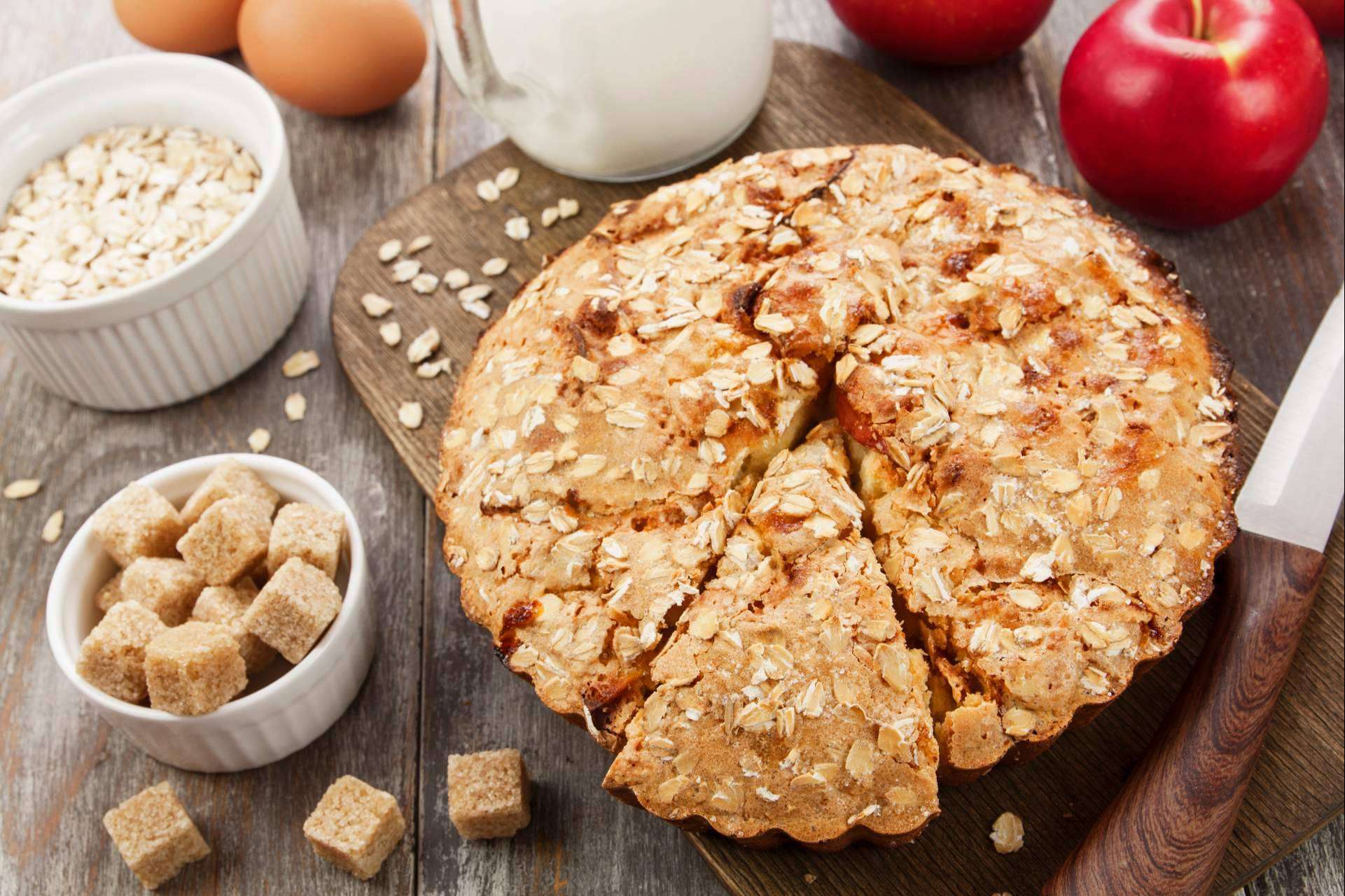 Preparar un bizcocho saludable de avena con Receta de Bizcocho