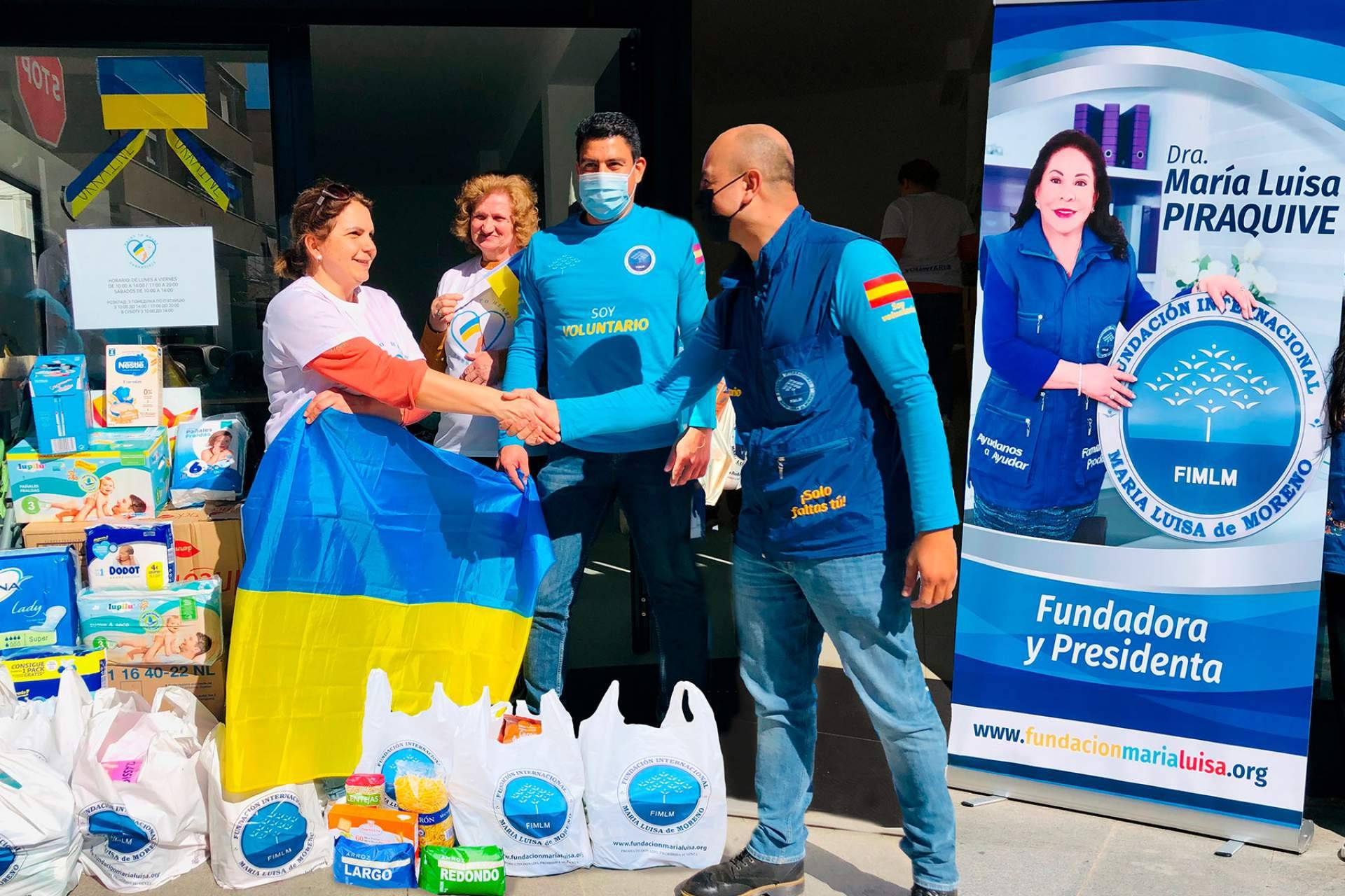 La campaña HelpUkrainianRefugees de la Fundación Internacional María Luisa de Moreno