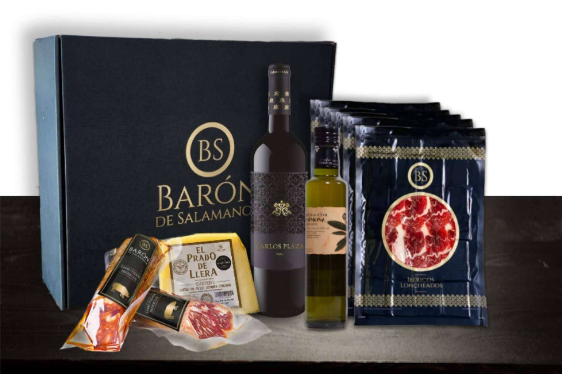Barón de Salamanca, tienda online especializada en loncheados de jamones, regalos de Navidad y cestas con productos gourmet