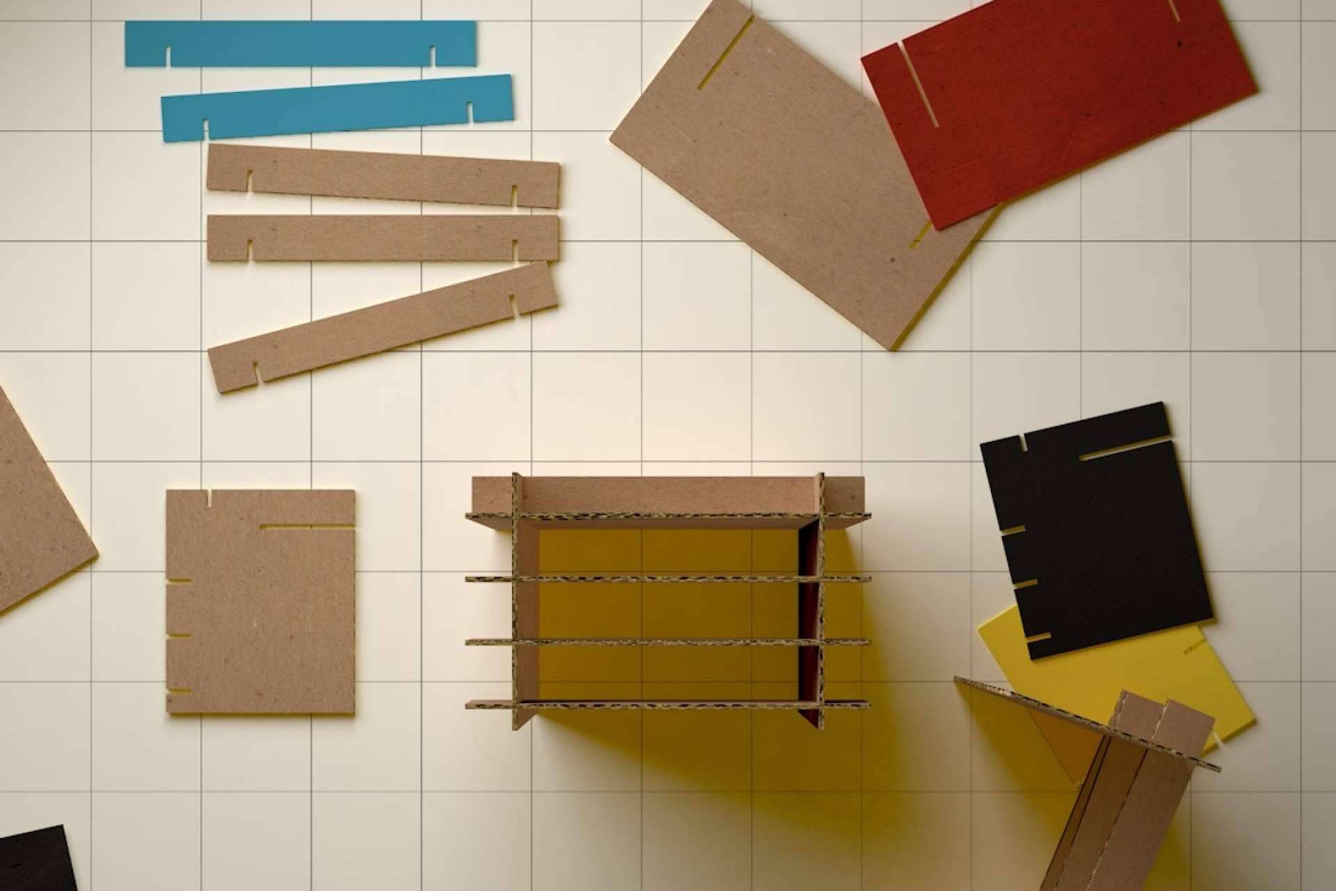 Escritorio sin tornillos fabricado por Gauzak Estudio