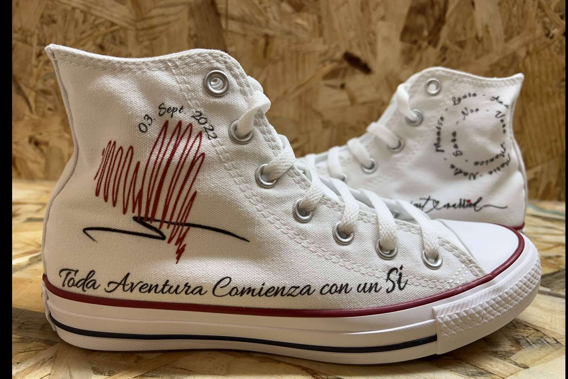 Las zapatillas personalizadas de AMM Aerografía