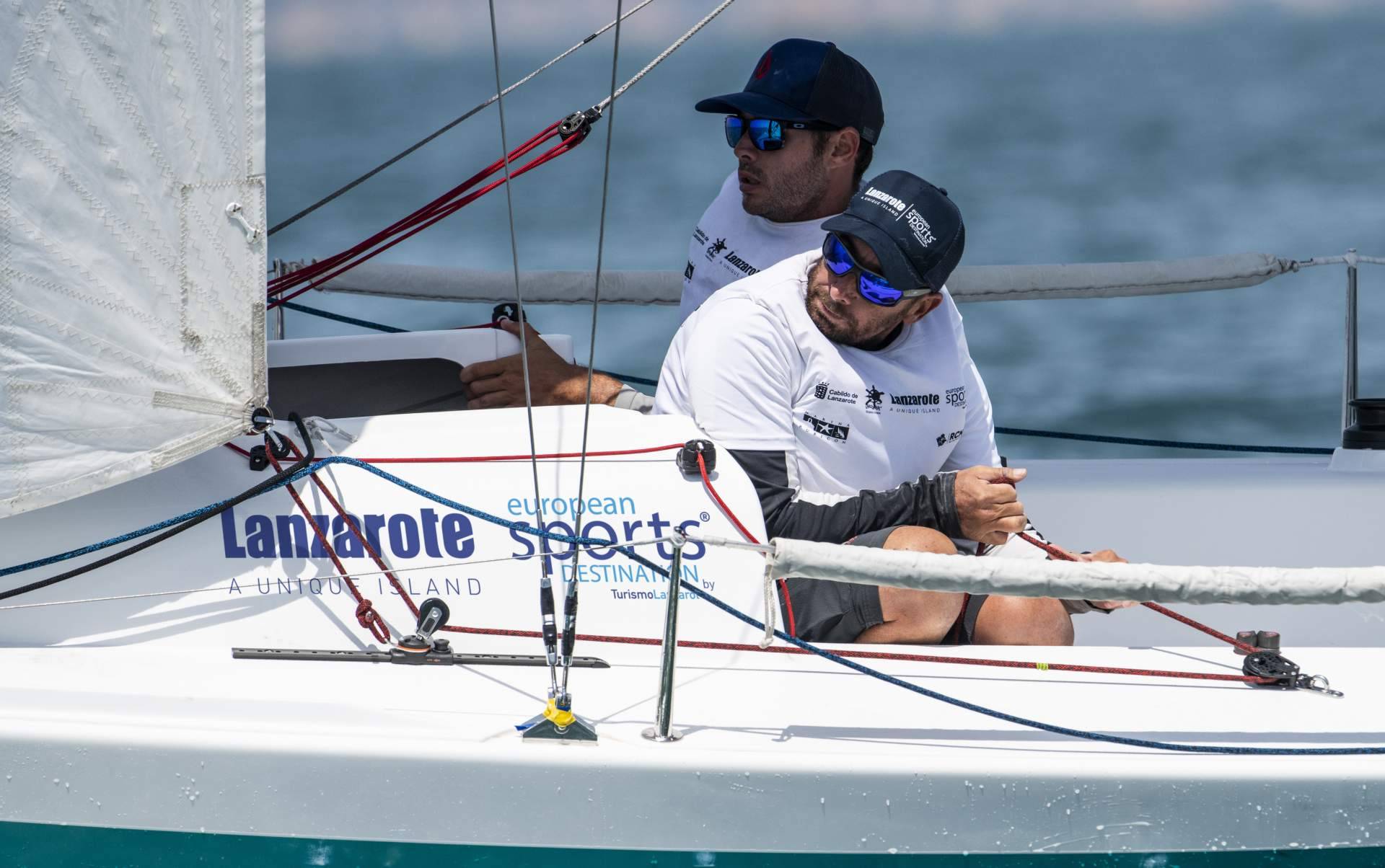 Lanzarote evoluciona de forma positiva en la Liga Europea de Vela