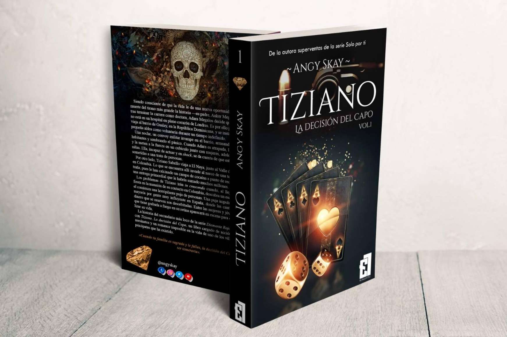 Acerca del éxito de 'Tiziano' y la trilogía de villanos de la escritora Angy Skay
