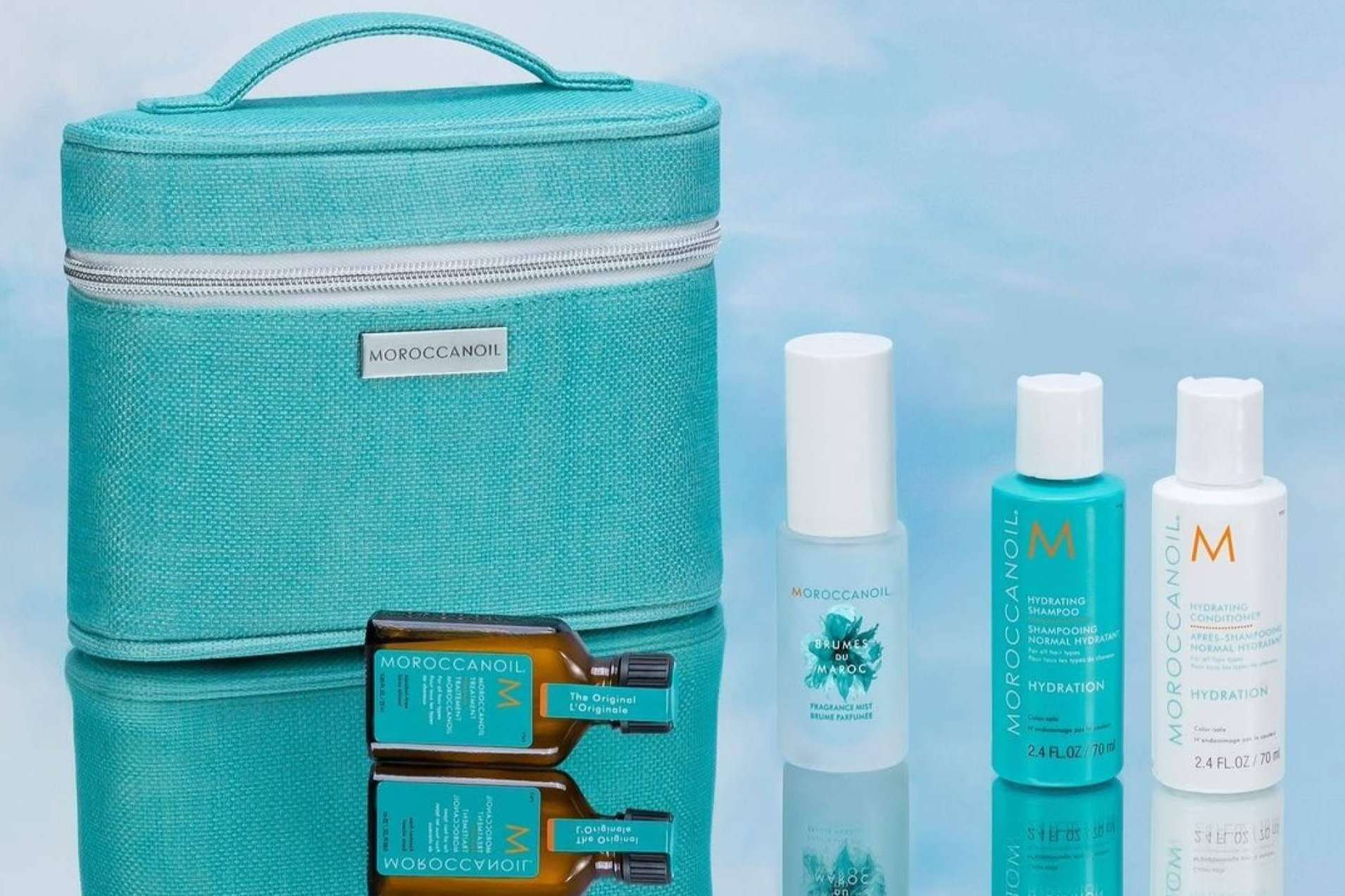 Nuevos neceseres de viaje de Moroccanoil, ya disponibles online en Llarcó
