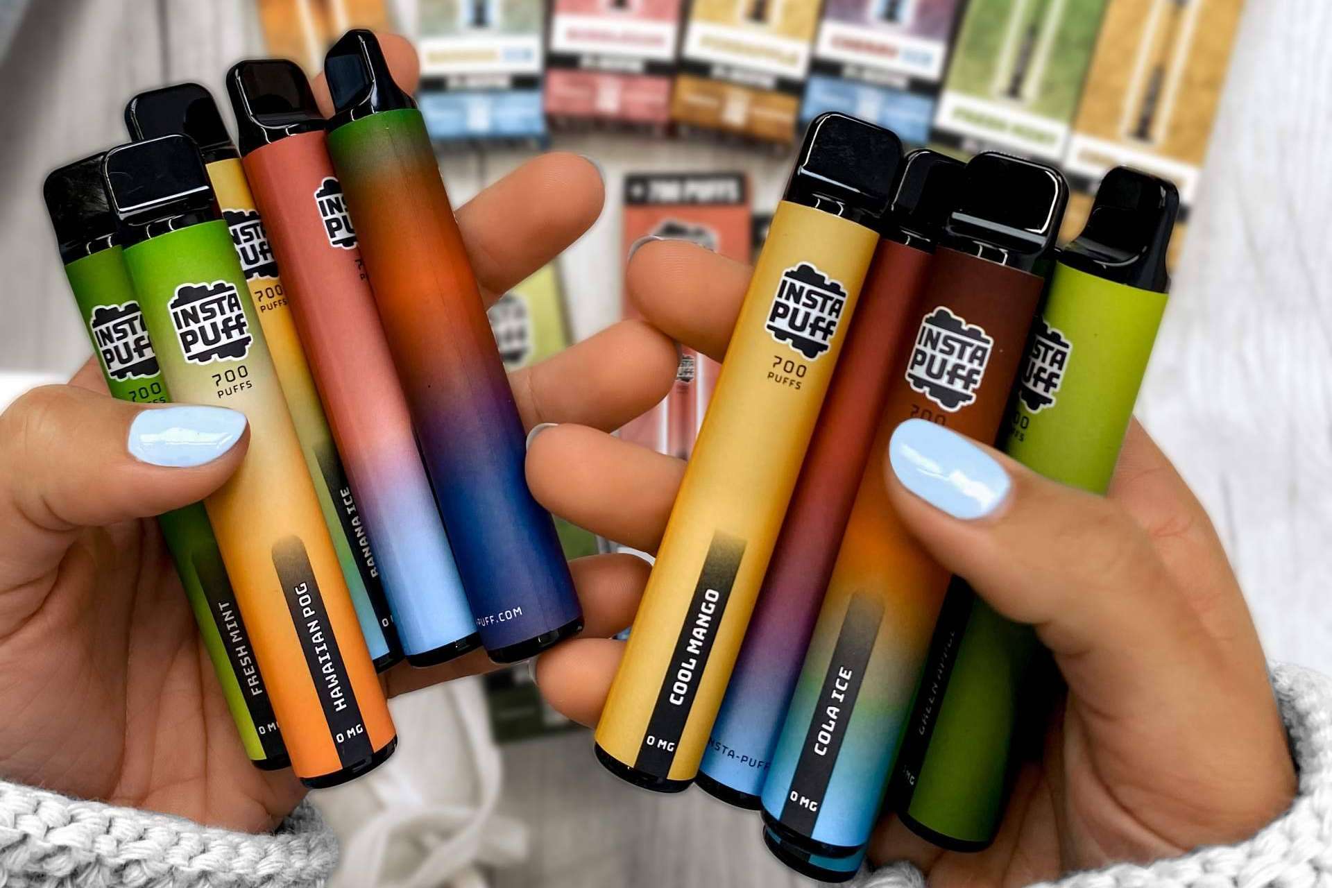 La marca de vapers Insta Puff ayuda a dejar de fumar, disponible en Aroma King