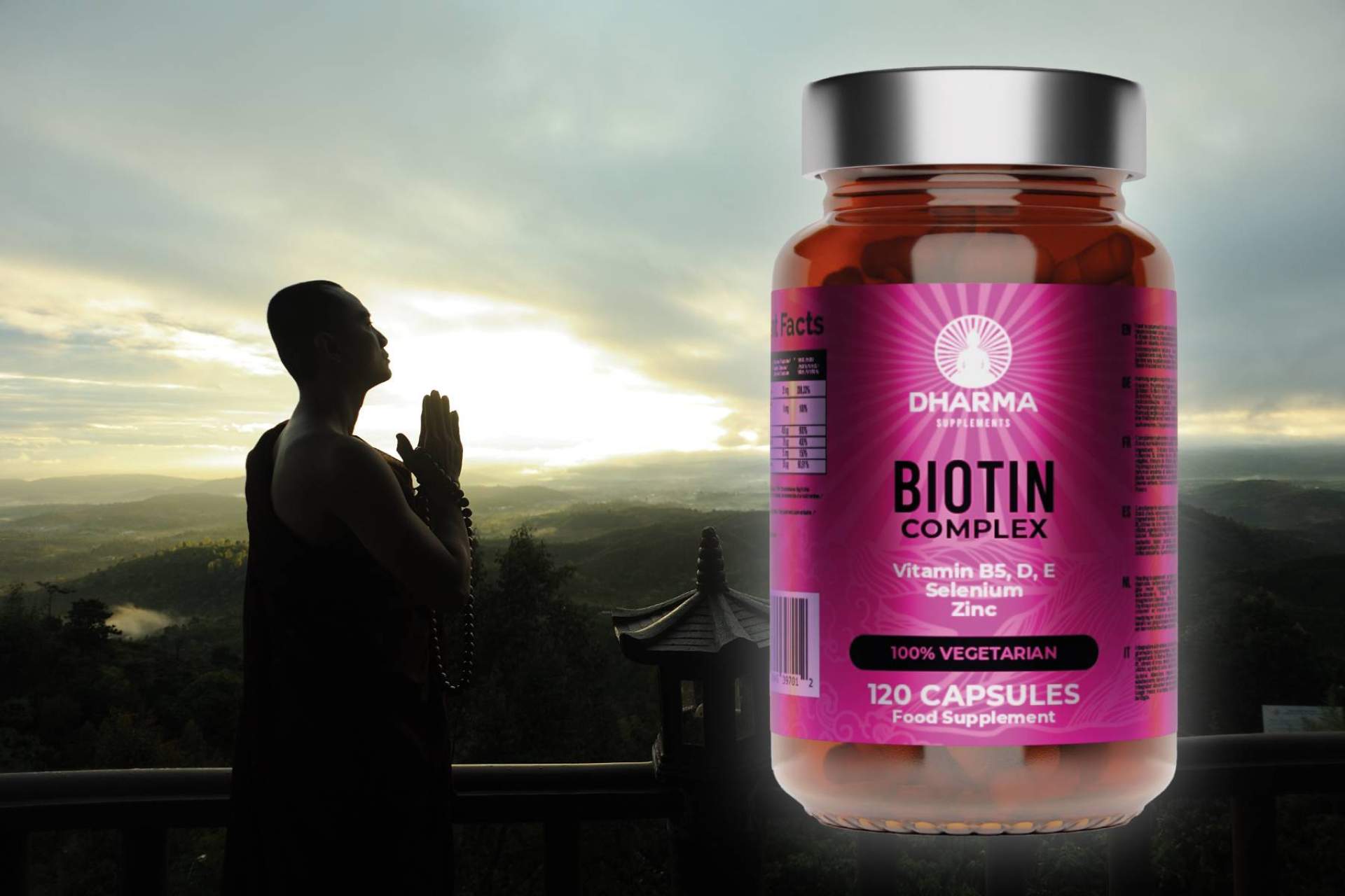 ¿Qué propiedades tiene la biotina de Dharma Supplements?