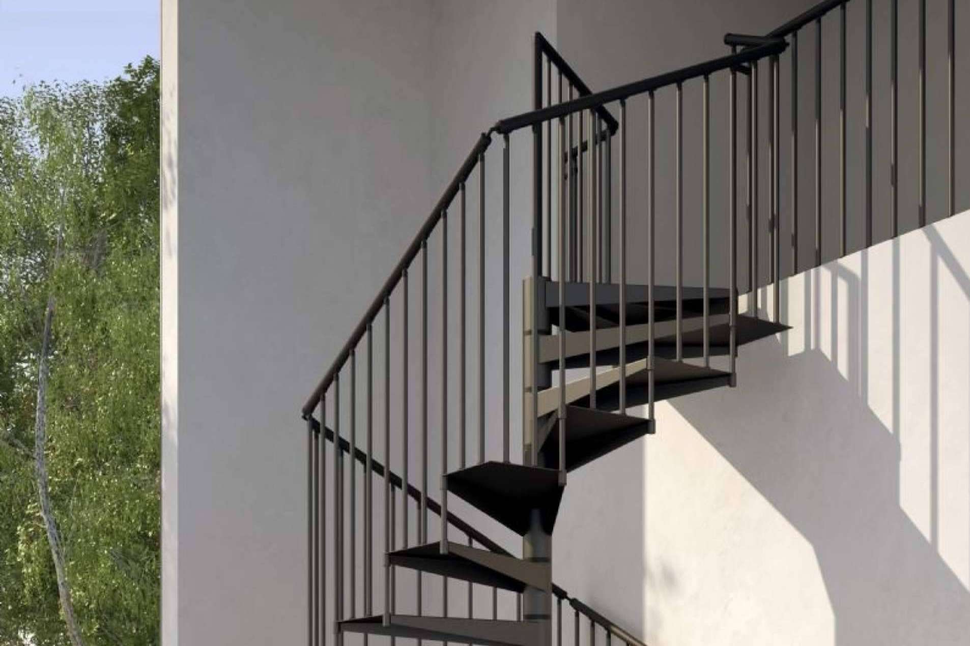 Escaleras Enesca diseña espacios en movimiento con escaleras metálicas de exterior