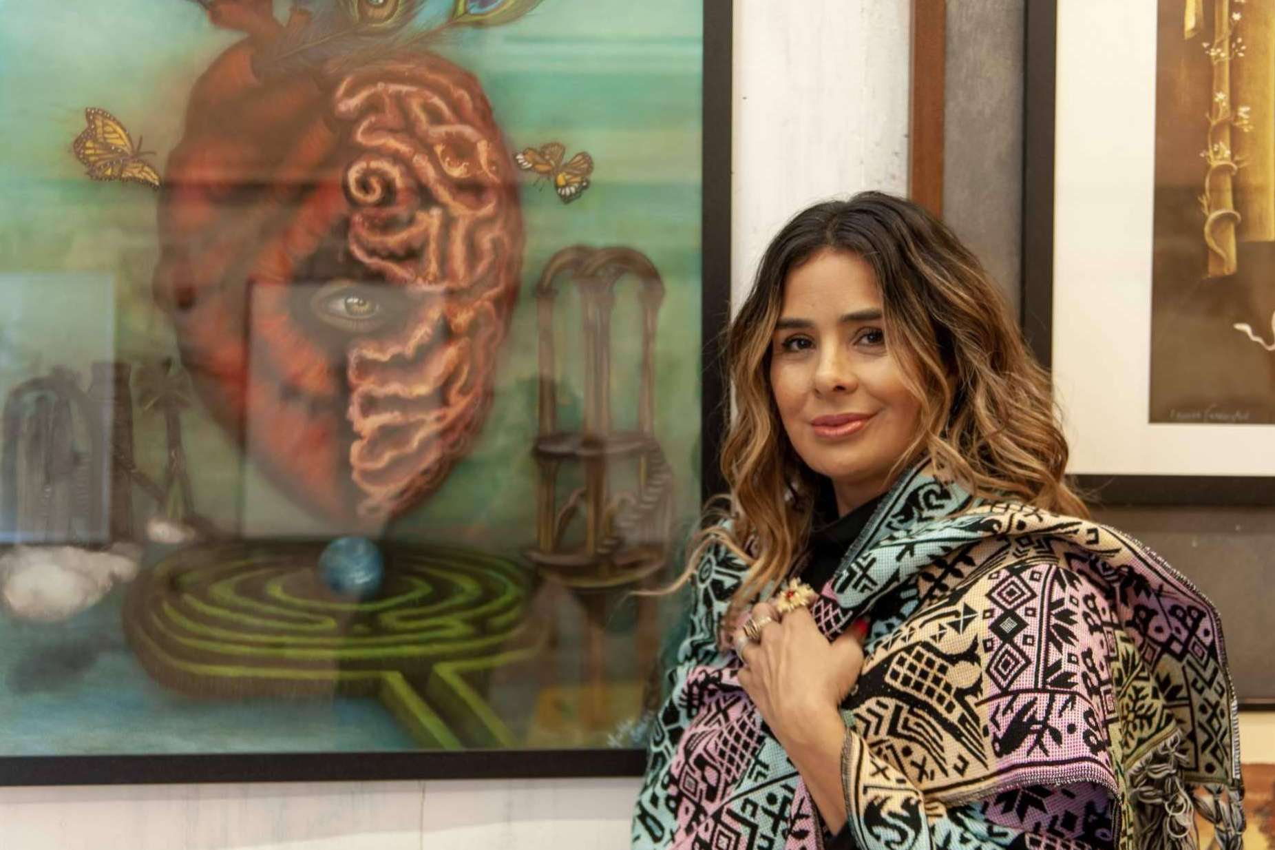 La artista Martha Sáenz, invitada a la exposición organizada por el Consejo de Leonora Carrington