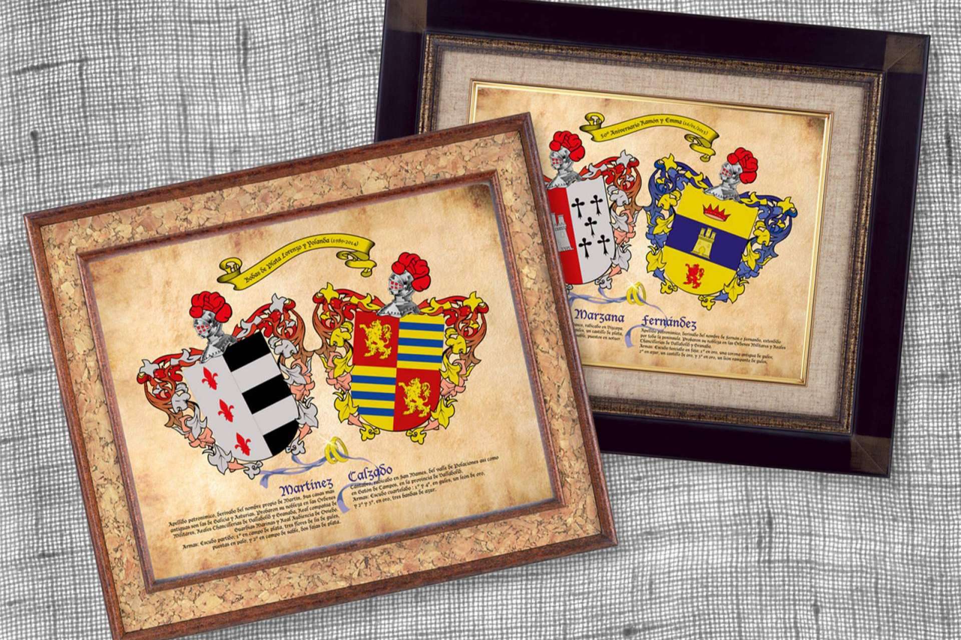 Heráldica como regalo para eventos, con Tienda Heráldica