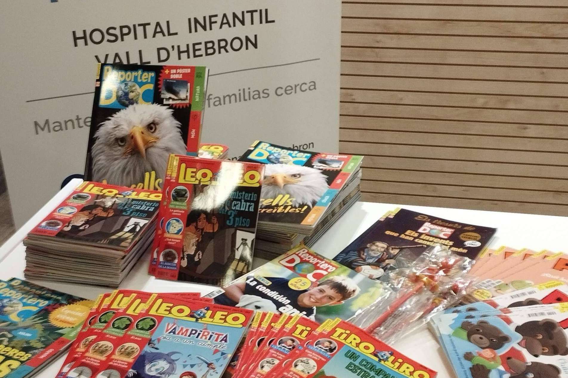 Bayard Educación entrega sus revistas infantiles educativas a la Fundación Ronald McDonald del Hospital Vall d’Hebron de Barcelona