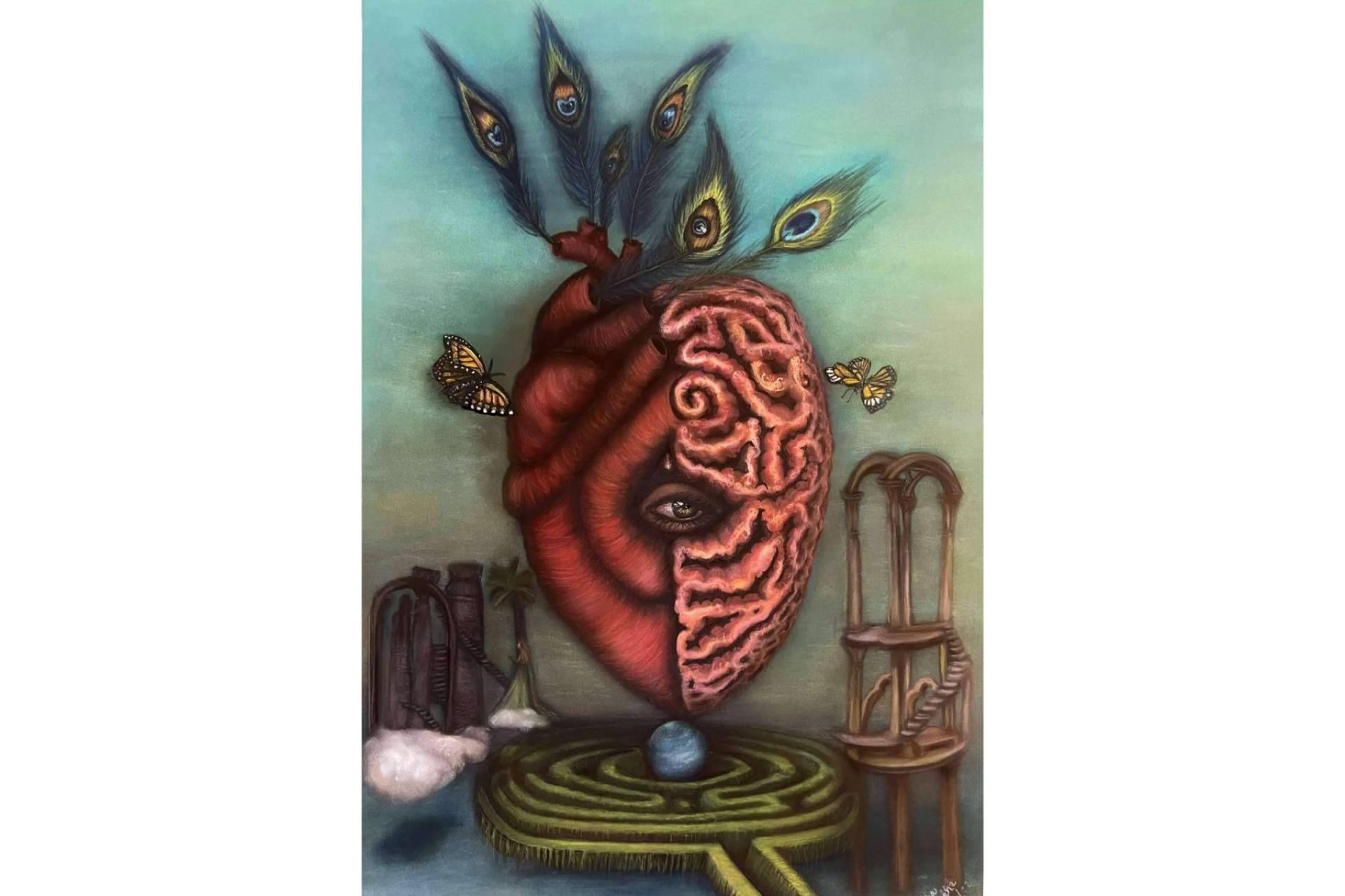 La exposición de Martha Sáenz, enmarcada en la exposición dedicada a la artista del surrealismo Leonora Carrington