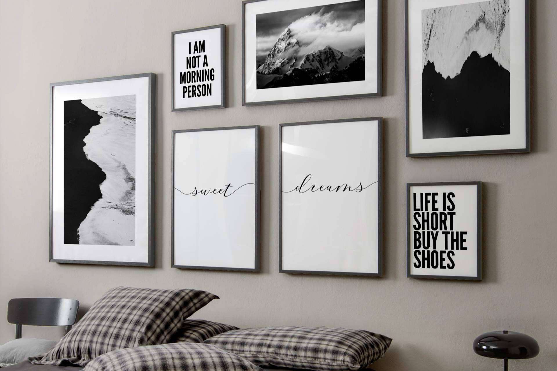 Un clásico que no falla, cuadros en blanco y negro para la decoración del hogar de Artesta