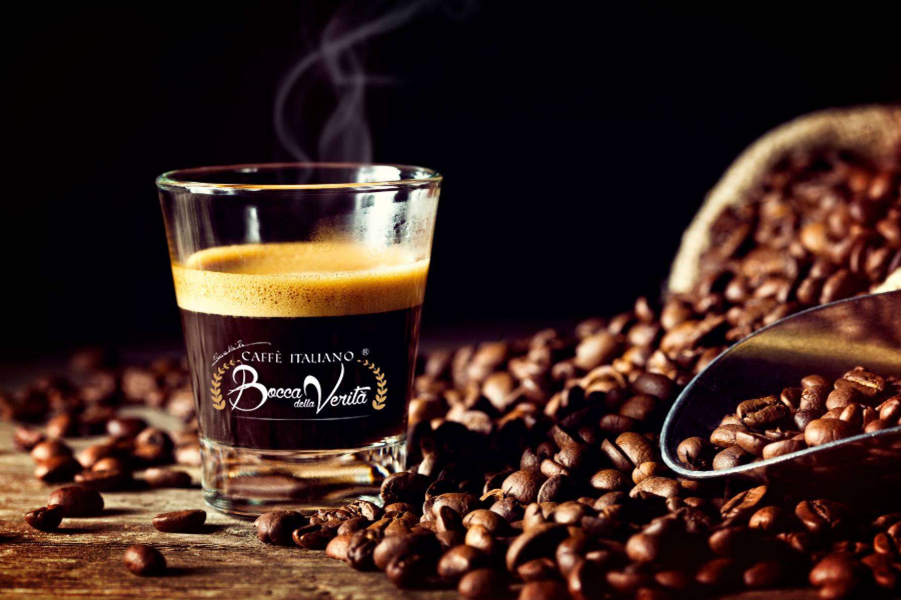 Bocca della Verità y su café molido, en grano natural y en cápsulas de exquisitas propiedades