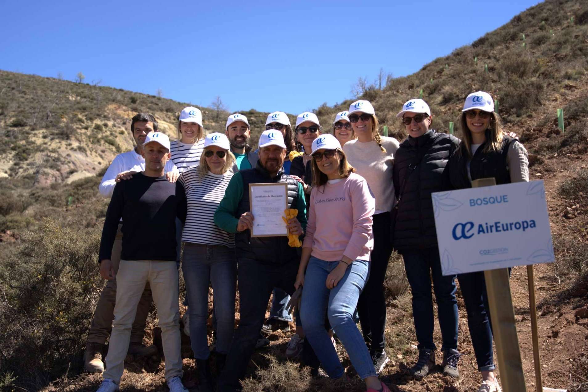 Air Europa y CO2 GESTIÓN crean un nuevo bosque en el Parque Natural del Alto Tajo