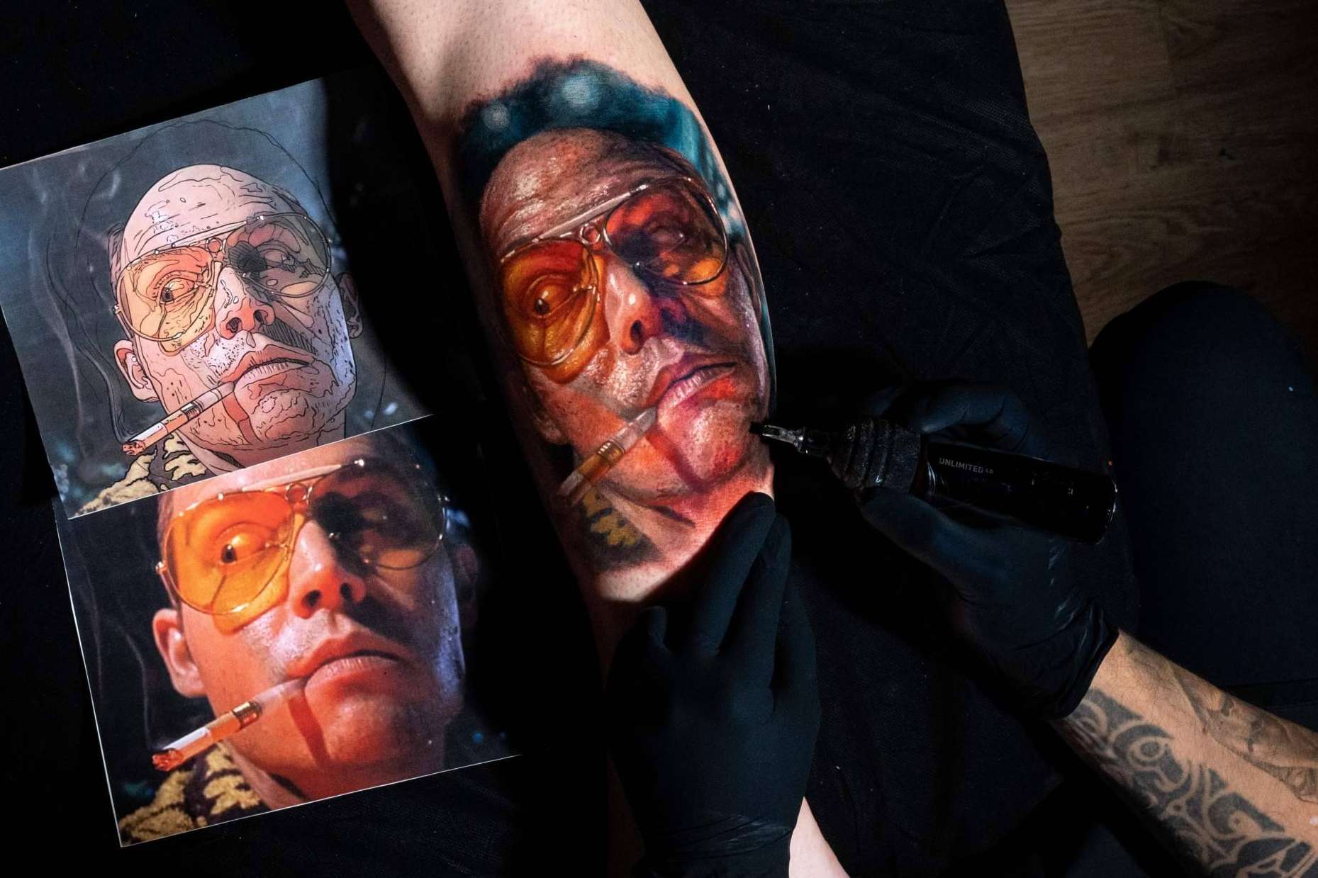 Tatuaje realista a color con los cursos de Habbility