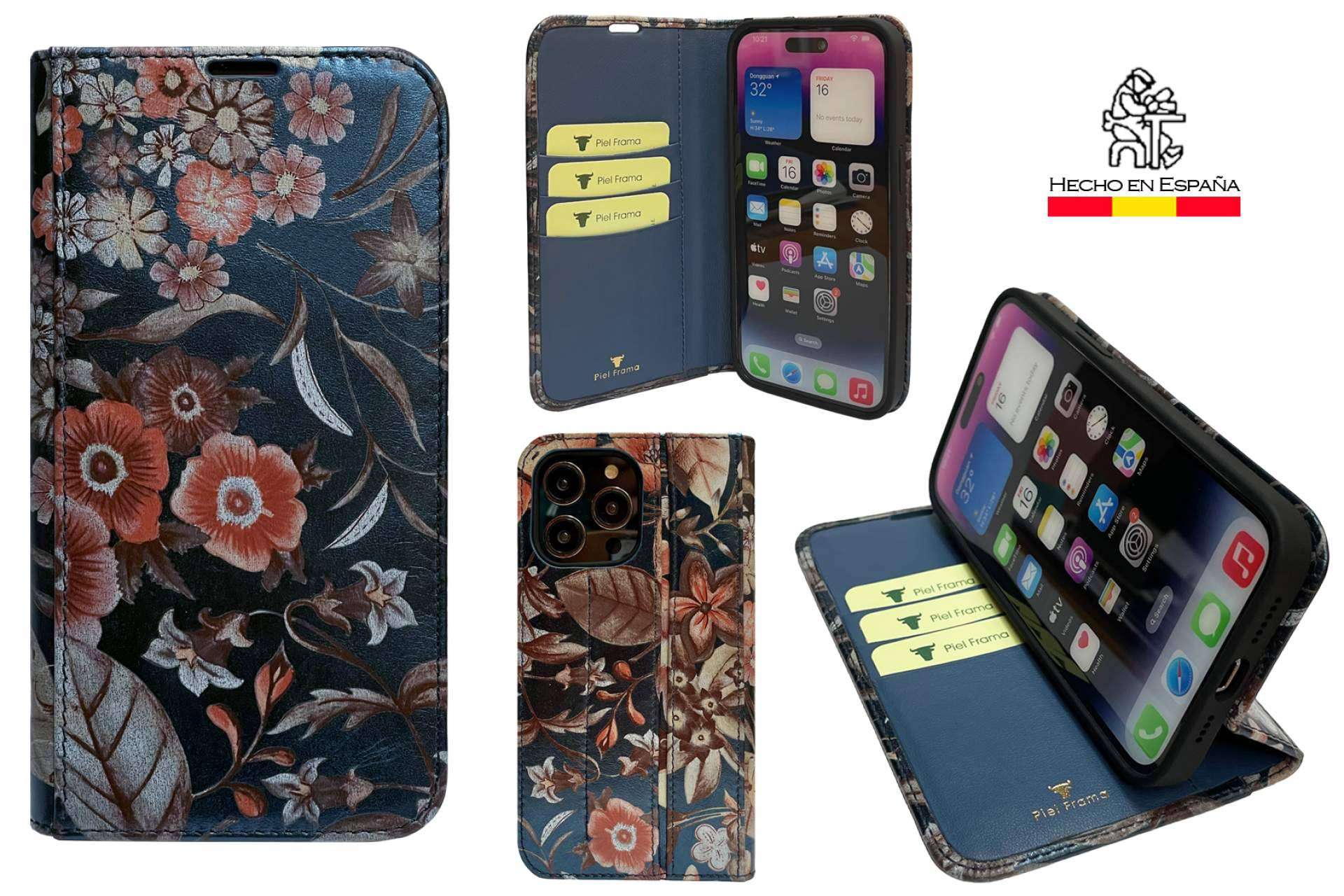 Colección verano 2023, fundas de piel estilo libro para iPhone 14 Pro y iPhone 14 Pro Max