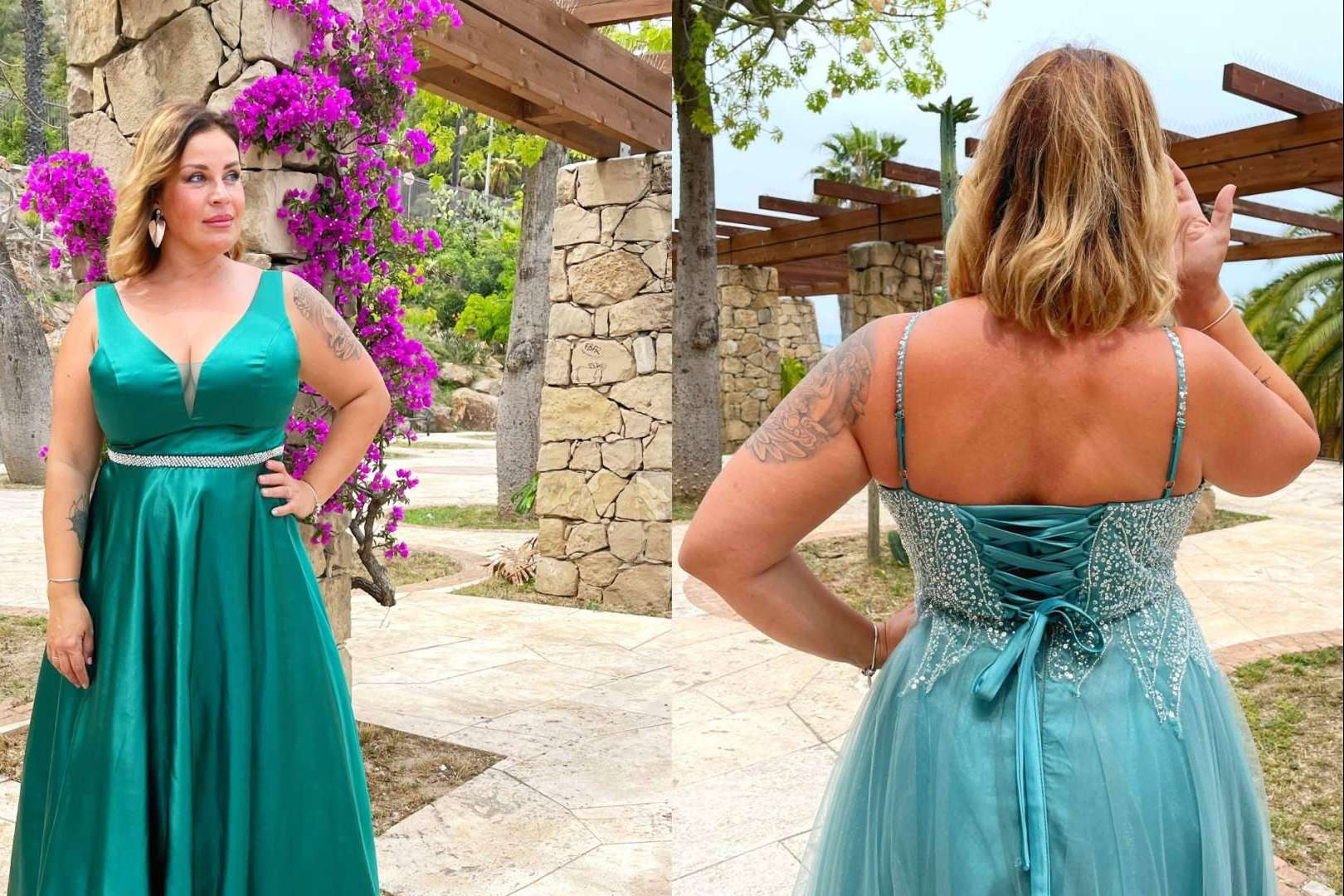Vestidos de gala largos, disponibles en el catálogo de la firma de moda Vestidos Araya