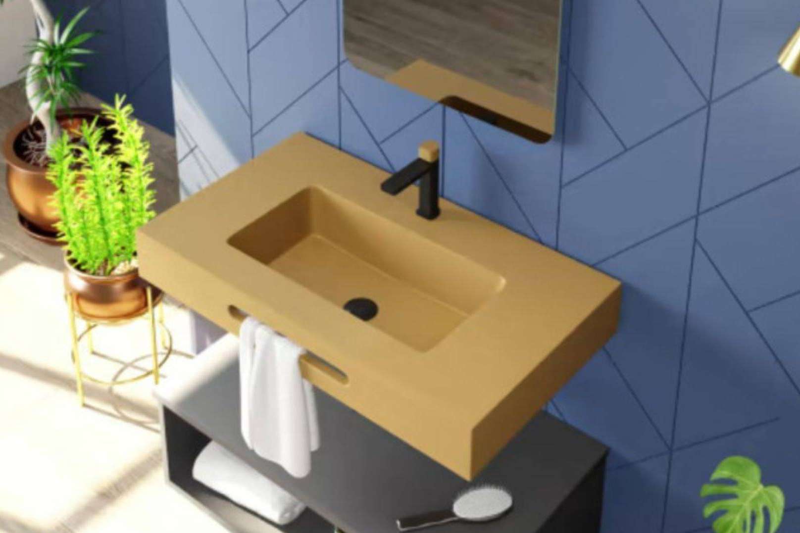 Lavabos suspendidos de Tot Mampara; la tendencia en diseño de baños que no se puede ignorar