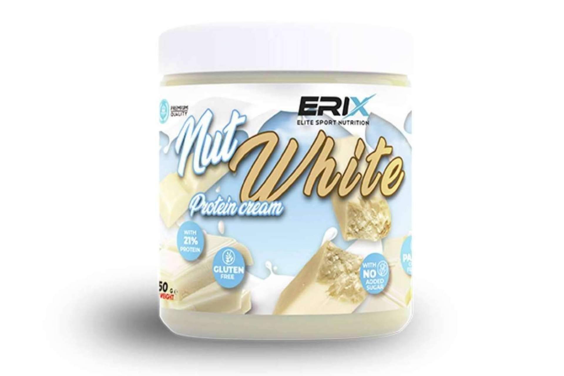 La crema proteica chocolate blanco y la diversidad de productos fitness que ofrece Erix Nutrición