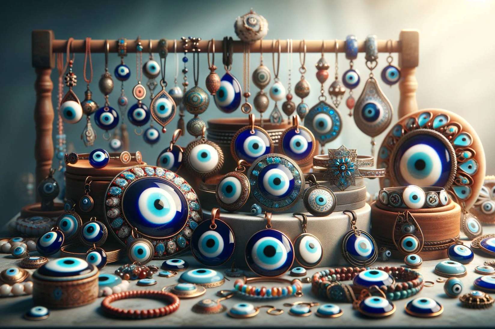 UniArt, pulseras con ojo turco colgantes llaveros y amuletos importados de Turquía
