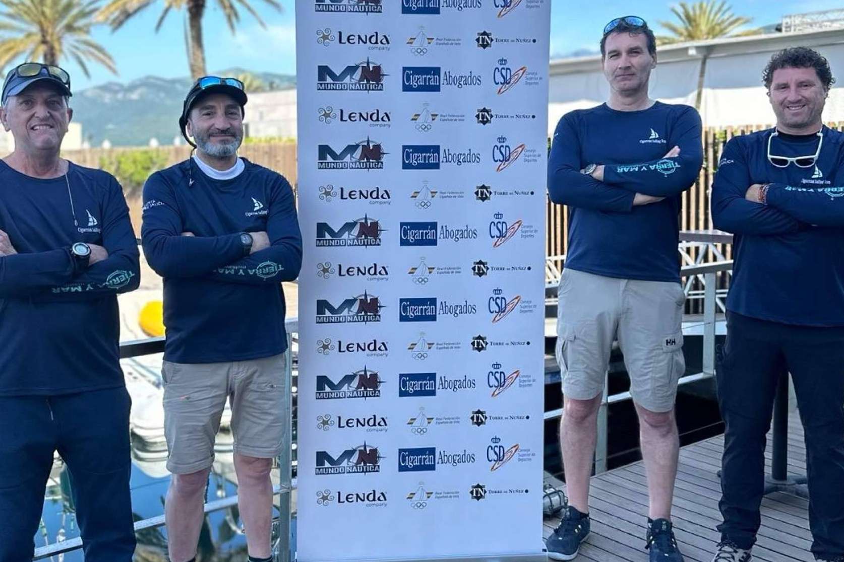 Oscar Comesaña proa de Match Race del 'Cigarran Sailing Team'