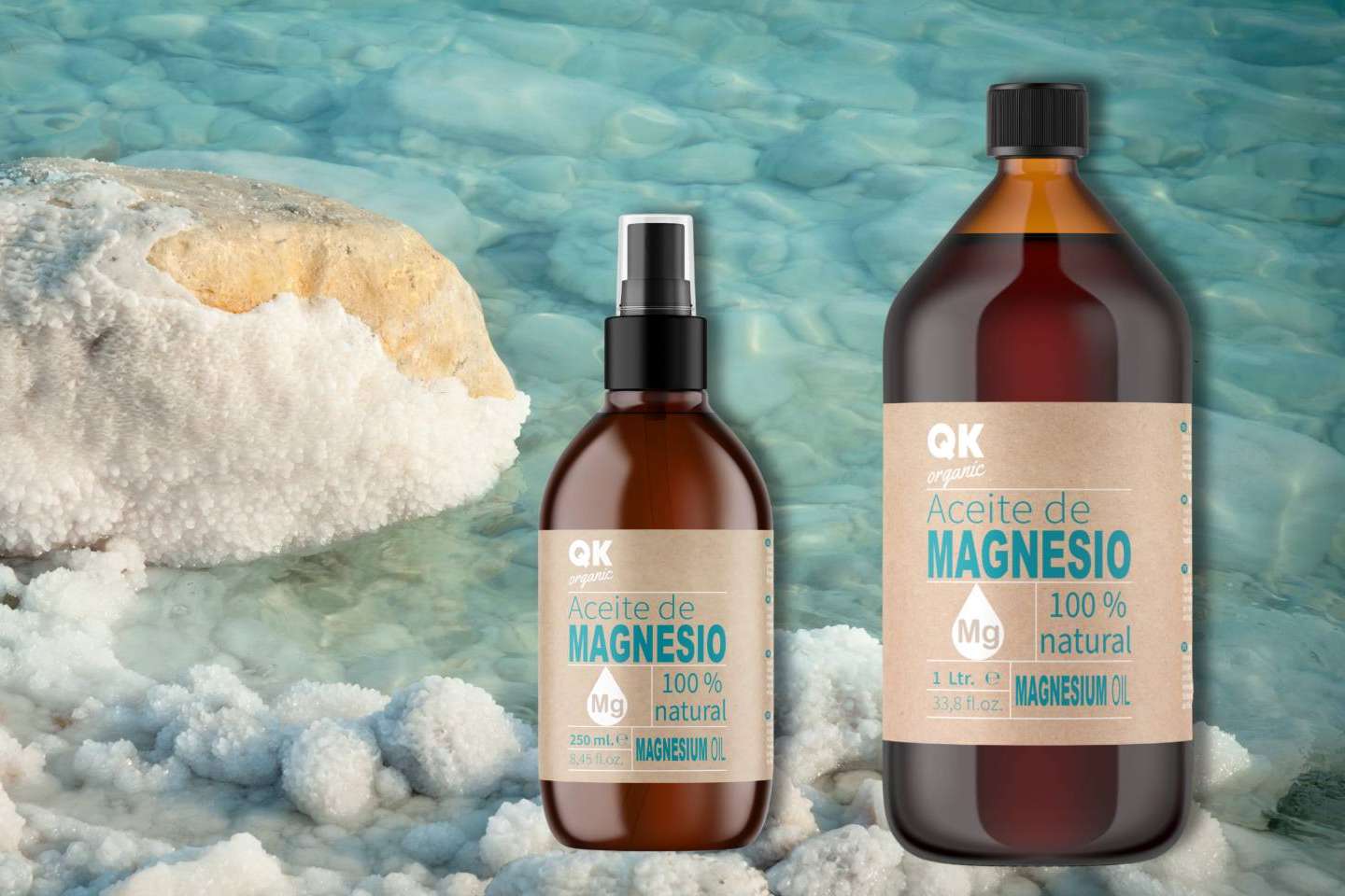 Las propiedades del aceite de magnesio en cosmética, por QKnatur