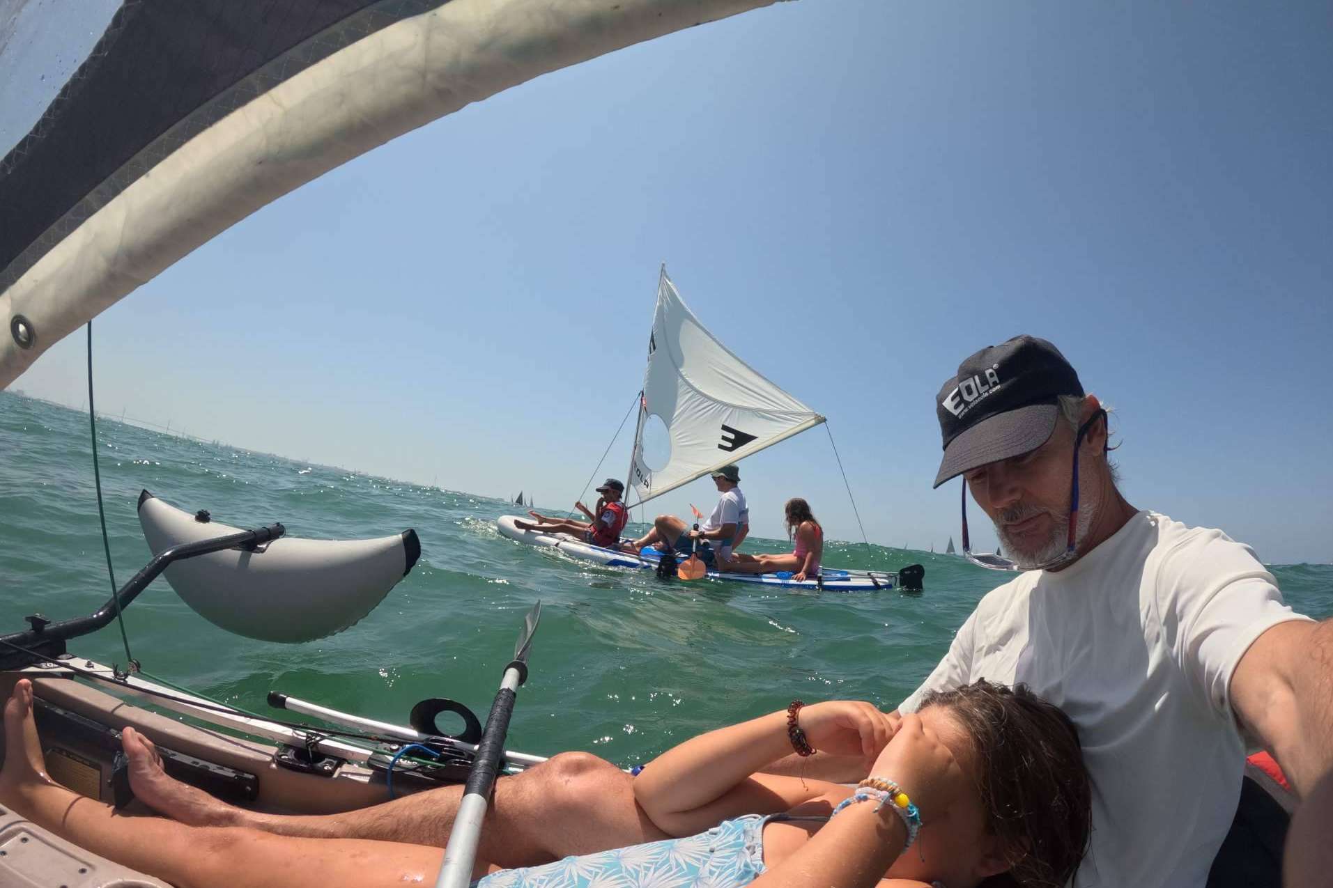 Velas EOLA para la práctica de windpaddle y windkayak