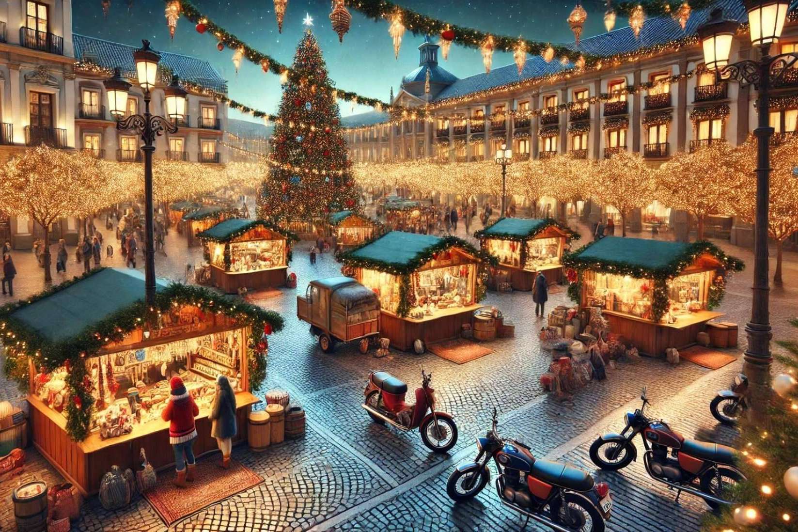 Cinco mercados de Navidad en España perfectos para visitar en moto