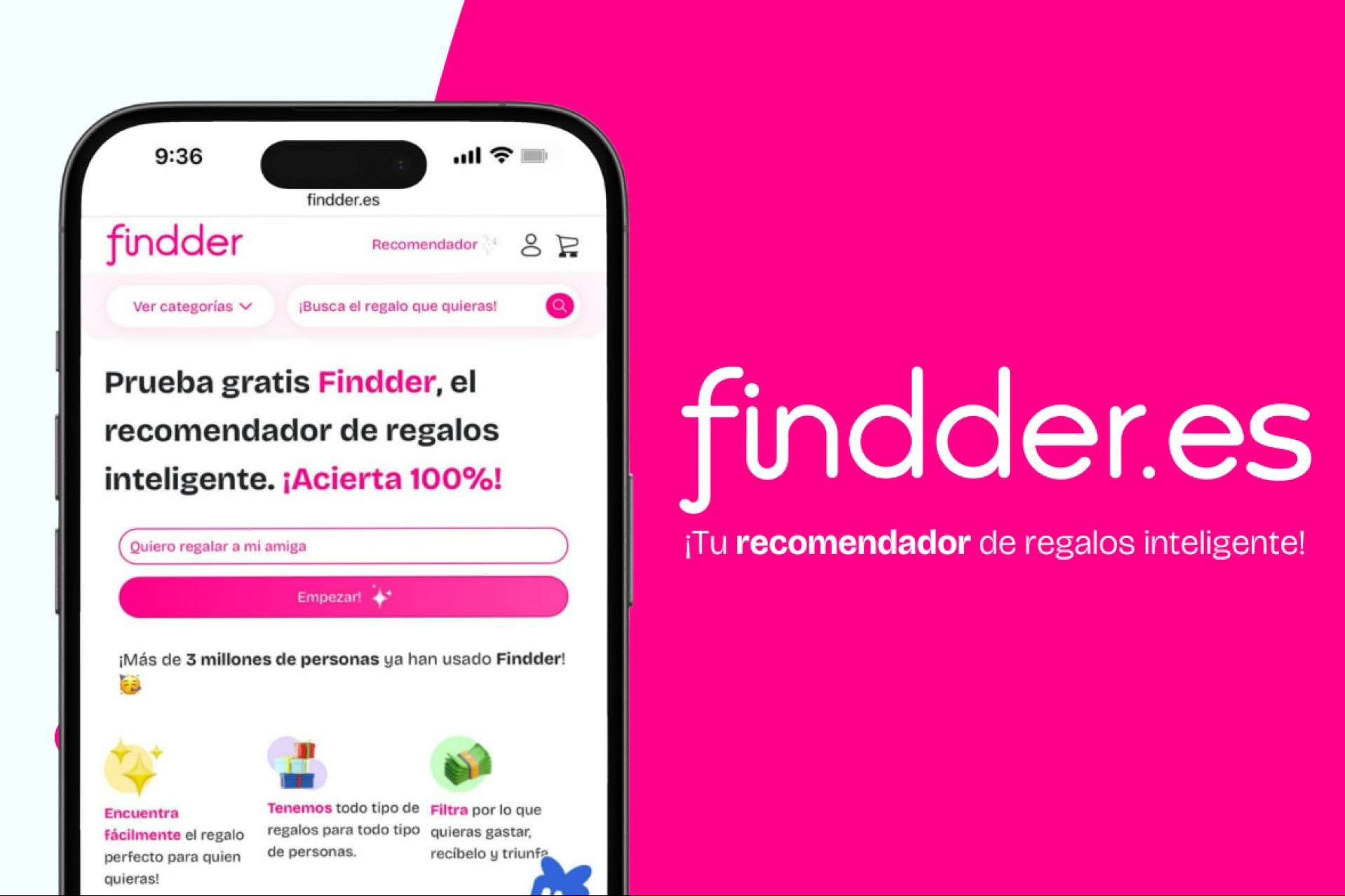 La plataforma Findder ayuda a acertar siempre con el regalo perfecto