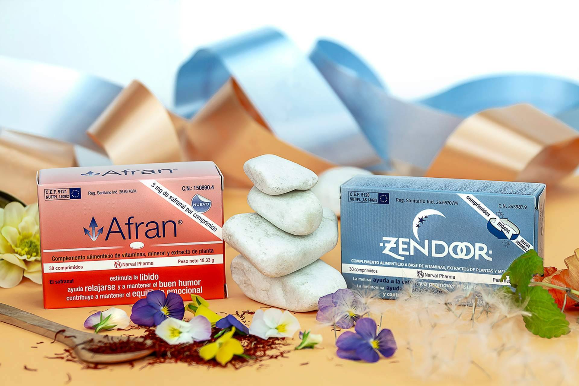 Narval Pharma presenta Afran y Zendoor, nuevos nutracéuticos naturales para el bienestar emocional y el descanso