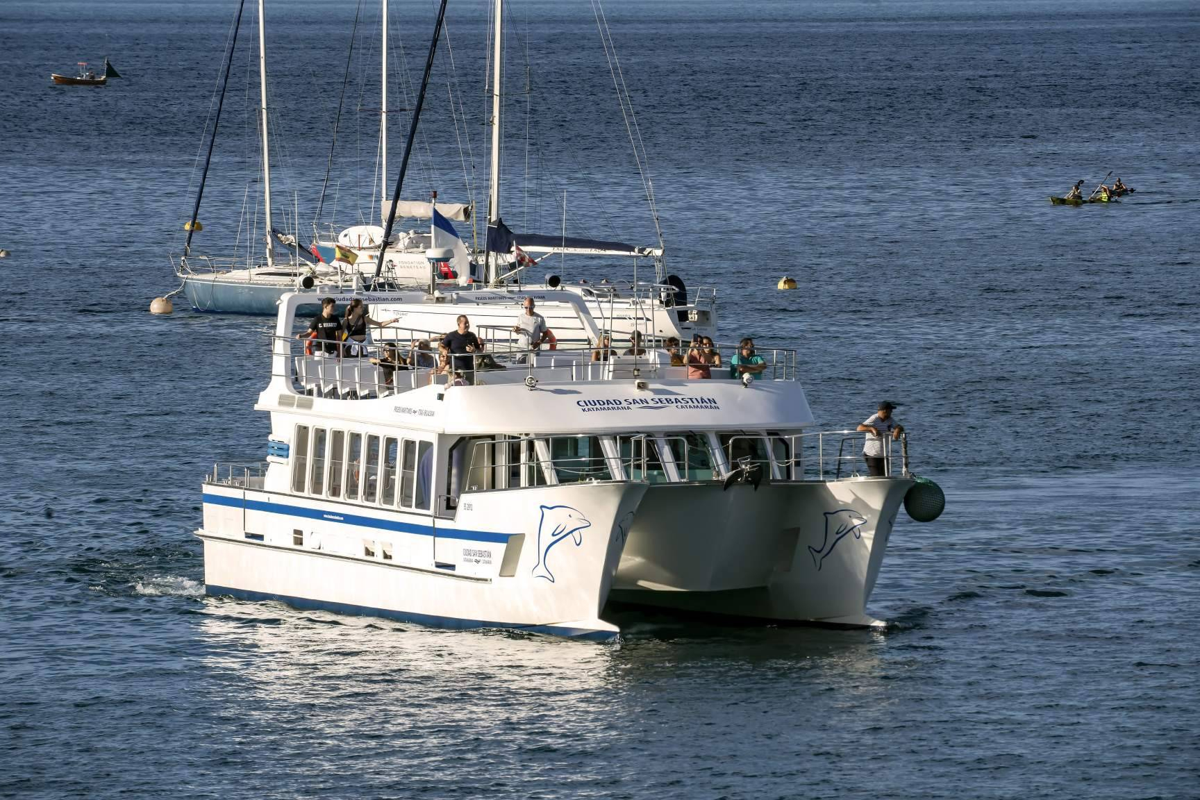 Balance positivo para la primera temporada 0 emisiones del Catamarán Finanzauto Ciudad San Sebastián